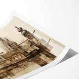 Architectural Wall Art - Historic Church Illustration