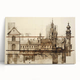 Architectural Wall Art - Historic Church Illustration
