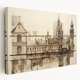 Architectural Wall Art - Historic Church Illustration