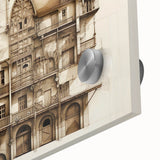 Architectural Wall Art - Vintage Building Illustration
