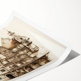 Architectural Wall Art - Vintage Building Illustration