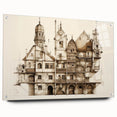 Architectural Wall Art - Vintage Building Illustration