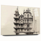 Architectural Wall Art - Historic Mansion Illustration