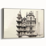 Architectural Wall Art - Historic Mansion Illustration