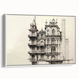 Architectural Wall Art - Historic Mansion Illustration