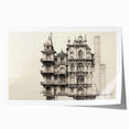 Architectural Wall Art - Historic Mansion Illustration