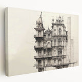 Architectural Wall Art - Historic Mansion Illustration
