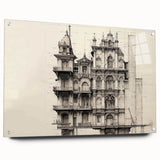 Architectural Wall Art - Historic Mansion Illustration