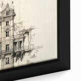 Architectural Wall Art - Vintage Mansion Illustration