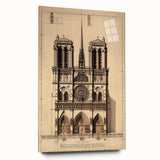 Architectural Wall Art: Vintage Cathedral Design Print