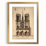 Architectural Wall Art: Vintage Cathedral Design Print