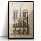 Architectural Wall Art: Vintage Cathedral Design Print