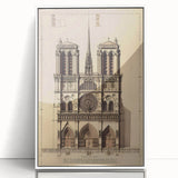 Architectural Wall Art: Vintage Cathedral Design Print