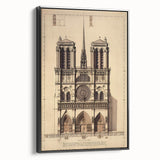 Architectural Wall Art: Vintage Cathedral Design Print