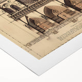 Architectural Wall Art: Vintage Cathedral Design Print