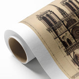 Architectural Wall Art: Vintage Cathedral Design Print