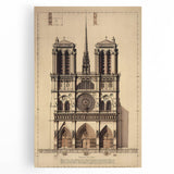 Architectural Wall Art: Vintage Cathedral Design Print
