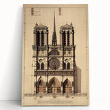 Architectural Wall Art: Vintage Cathedral Design Print