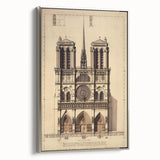 Architectural Wall Art: Vintage Cathedral Design Print