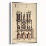 Architectural Wall Art: Vintage Cathedral Design Print