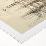 Architectural Wall Art - Vintage Facade Illustration