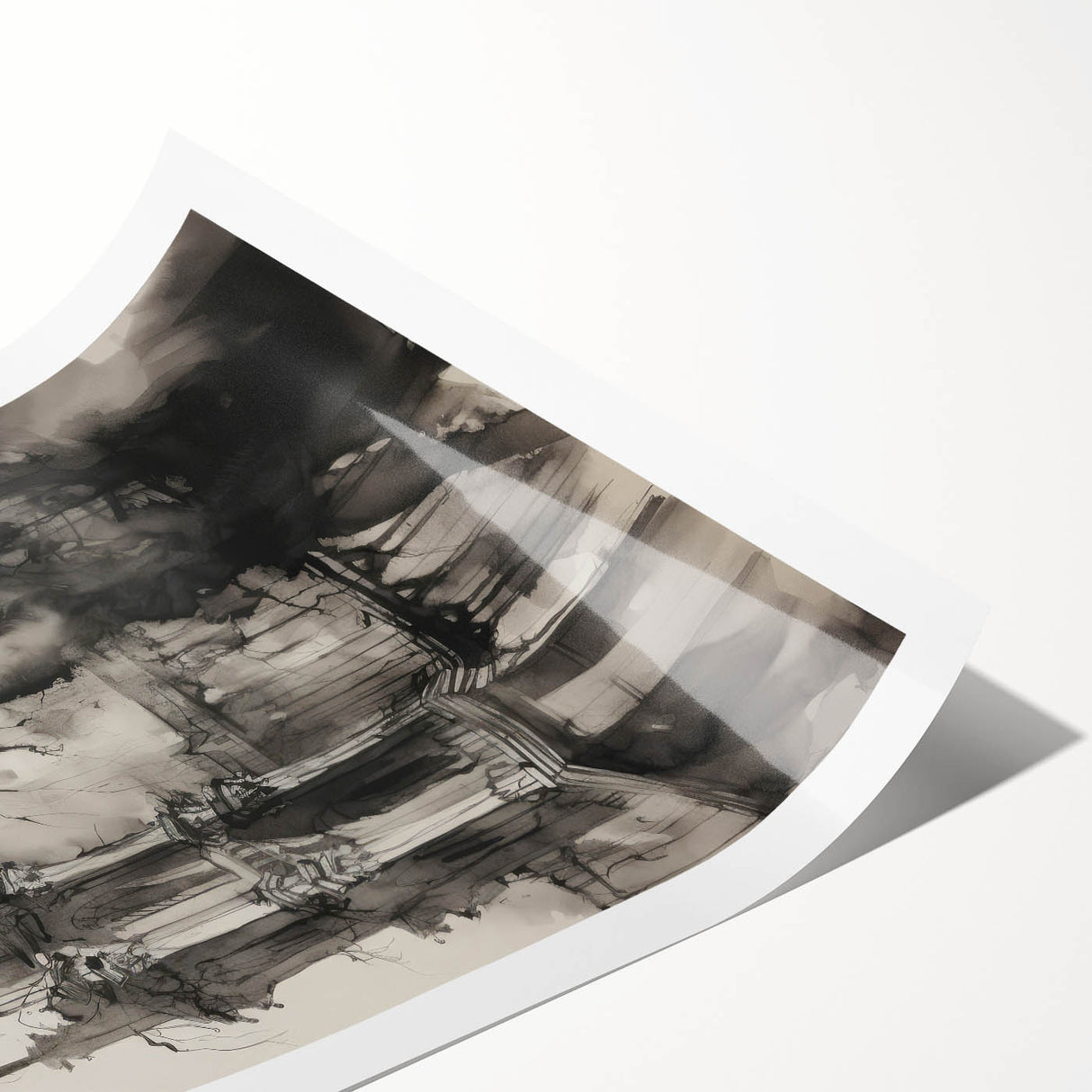 Architectural Wall Art - Gothic Tower Illustration