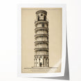 Architectural Wall Art: Leaning Tower of Pisa Print