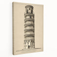 Architectural Wall Art: Leaning Tower of Pisa Print