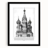 St. Basil's Cathedral Architectural Wall Art