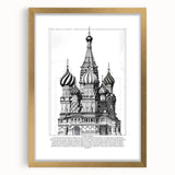 St. Basil's Cathedral Architectural Wall Art