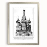 St. Basil's Cathedral Architectural Wall Art