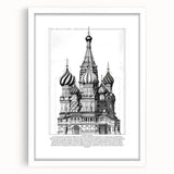St. Basil's Cathedral Architectural Wall Art