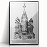 St. Basil's Cathedral Architectural Wall Art