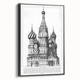 St. Basil's Cathedral Architectural Wall Art