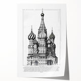 St. Basil's Cathedral Architectural Wall Art