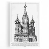 St. Basil's Cathedral Architectural Wall Art