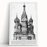St. Basil's Cathedral Architectural Wall Art