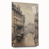 Historic Parisian Street Architecture Wall Art