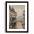Historic Parisian Street Architecture Wall Art