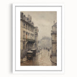 Historic Parisian Street Architecture Wall Art