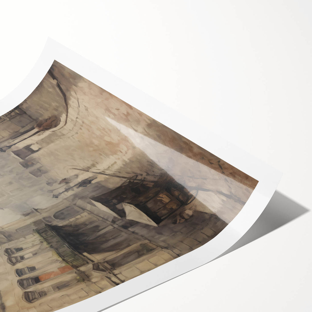 Historic Parisian Street Architecture Wall Art