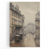 Historic Parisian Street Architecture Wall Art