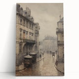 Historic Parisian Street Architecture Wall Art
