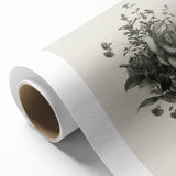 Vintage Botanical Rose Art Print – Black and White Botanical Wall Art