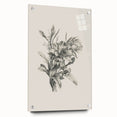 Vintage Botanical Flower Art Print – Black and White Floral Wall Art