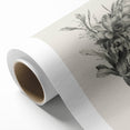 Vintage Botanical Flower Art Print – Black and White Floral Wall Art