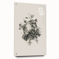 Vintage Botanical Floral Art Print – Black and White Floral Wall Art