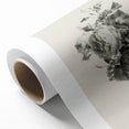 Vintage Botanical Floral Art Print – Black and White Floral Wall Art