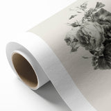 Vintage Botanical Floral Art Print – Black and White Floral Wall Art