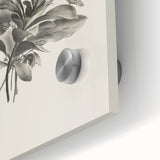 Vintage Botanical Flower Art Print – Black and White Floral Wall Art